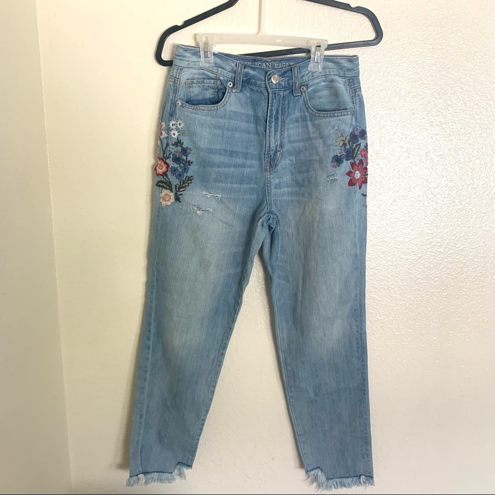 American Eagle Embroidered Jeans